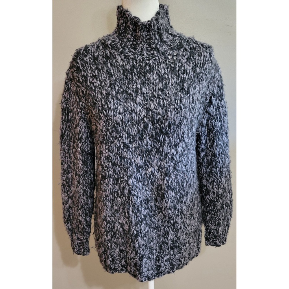 111 State Chunky Wool Knit Turtleneck Sweater